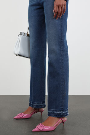 נעלי עקב סלינג-בק בצבע ורוד VALENTINO GARAVANI